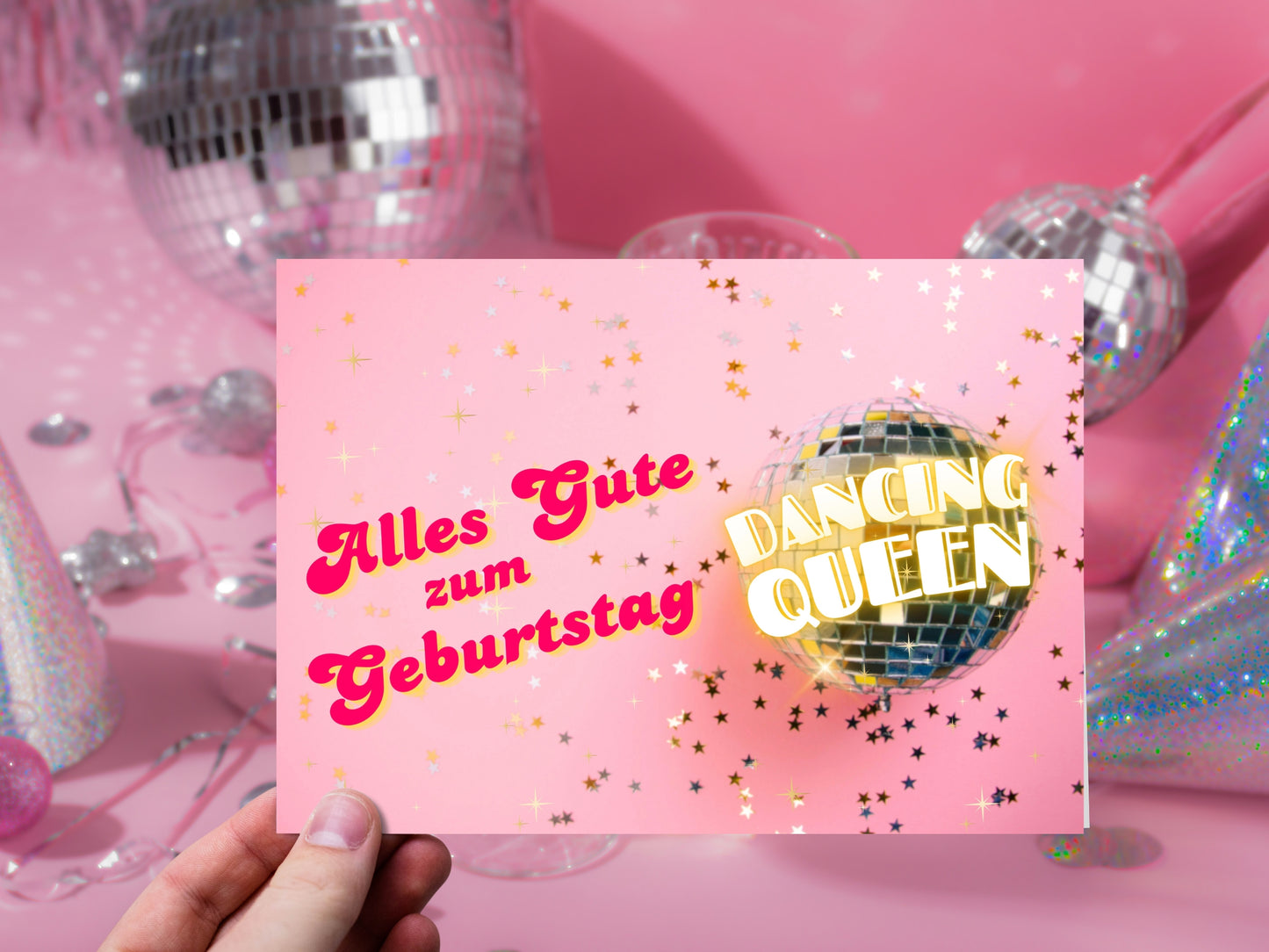 Dancing Queen funny German birthday card