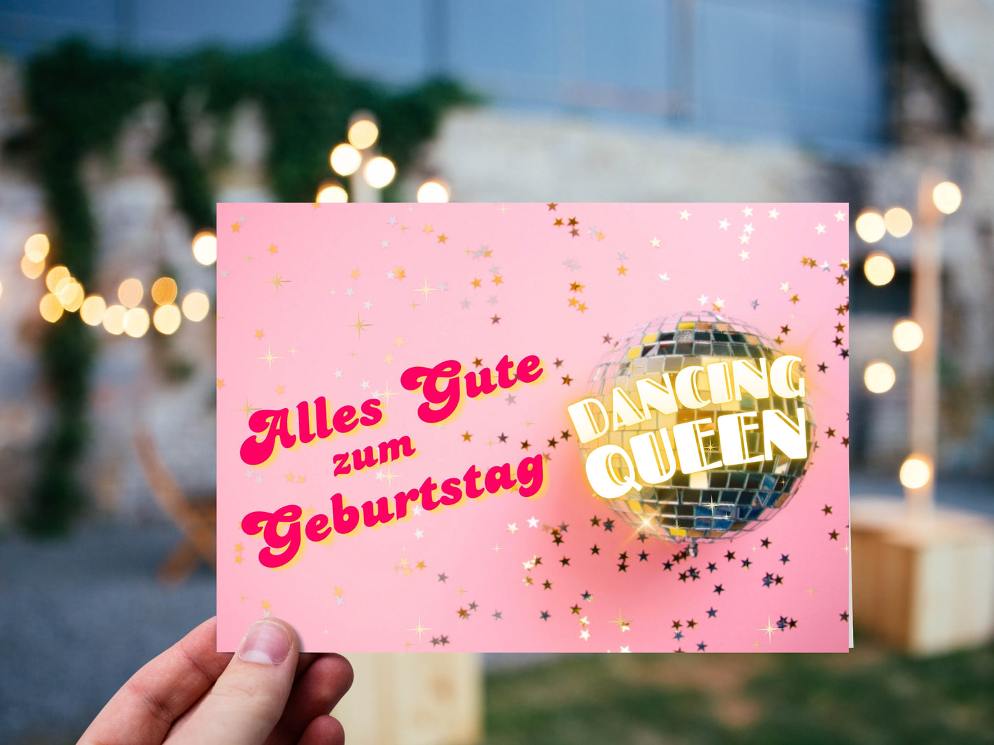 Dancing Queen funny German birthday card