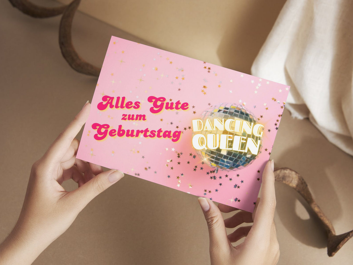 Dancing Queen funny German birthday card