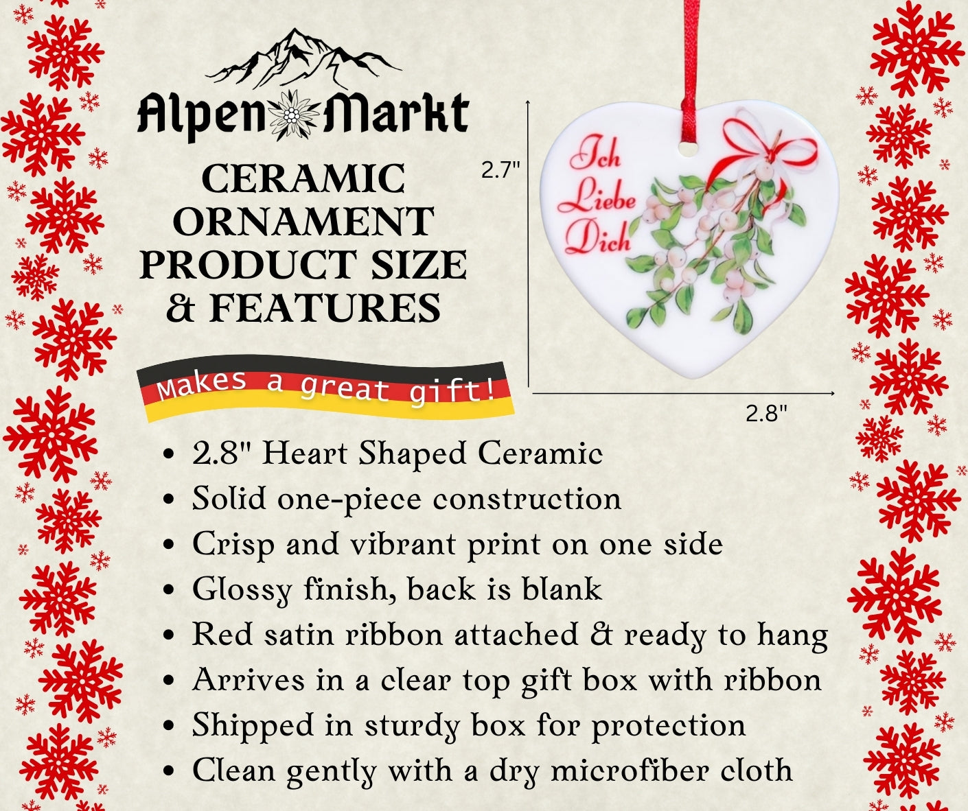 Oma German ceramic ornament with gift box