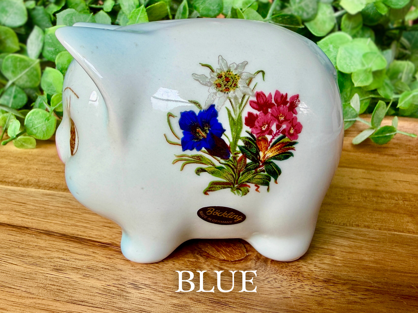 Vintage German Ceramic Piggy Bank - Pair