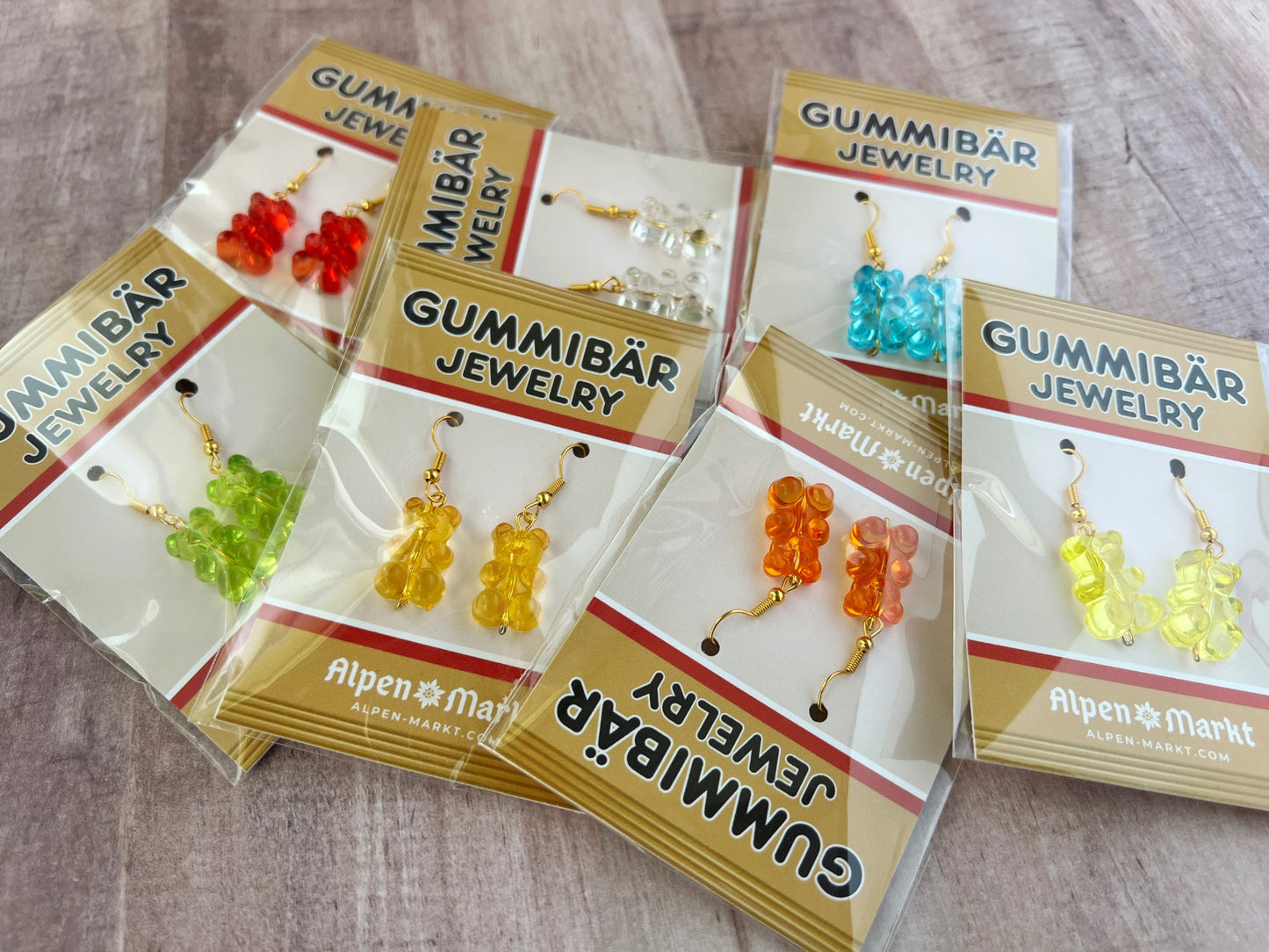 Gummy Bear Earrings in cute package