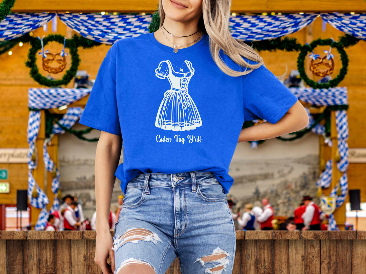Ladies cut t-shirt “Guten Tag Y'all” - Texas design