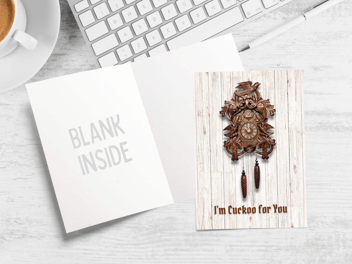I'm Cuckoo for You cute German romantic greeting card