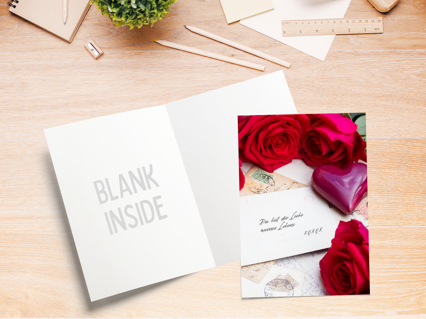 Love Letters German romantic card