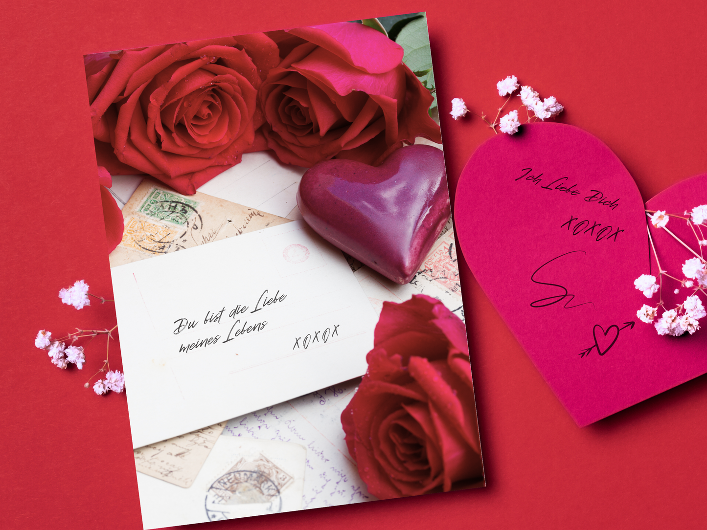 Love Letters German romantic card