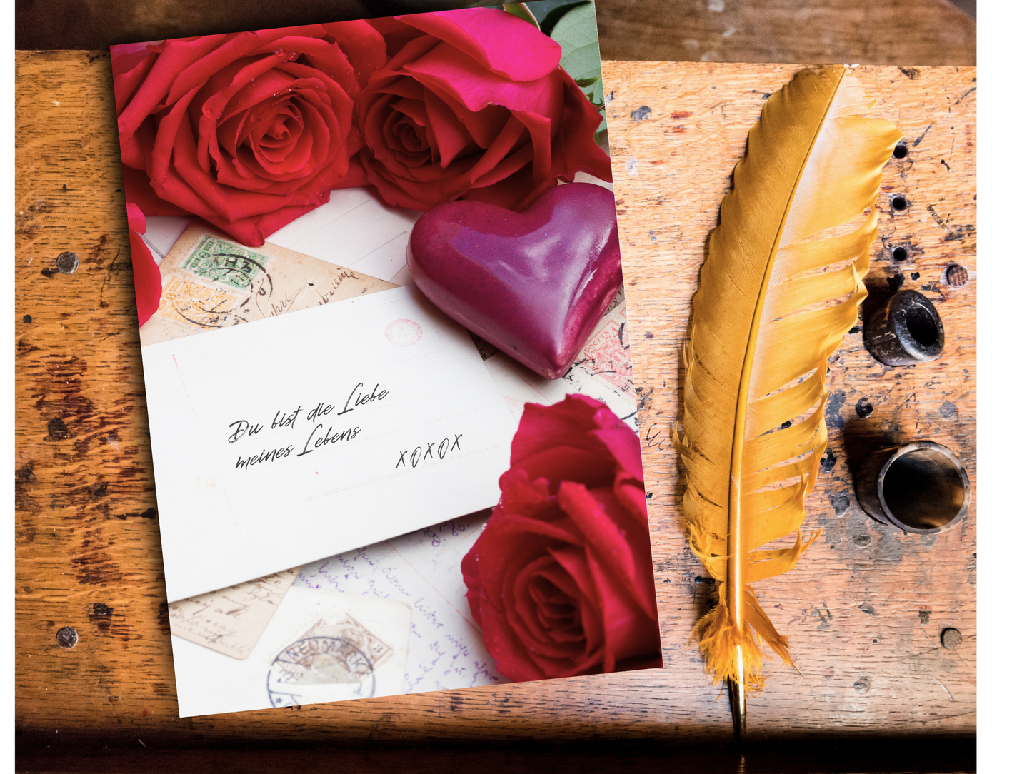Love Letters German romantic card