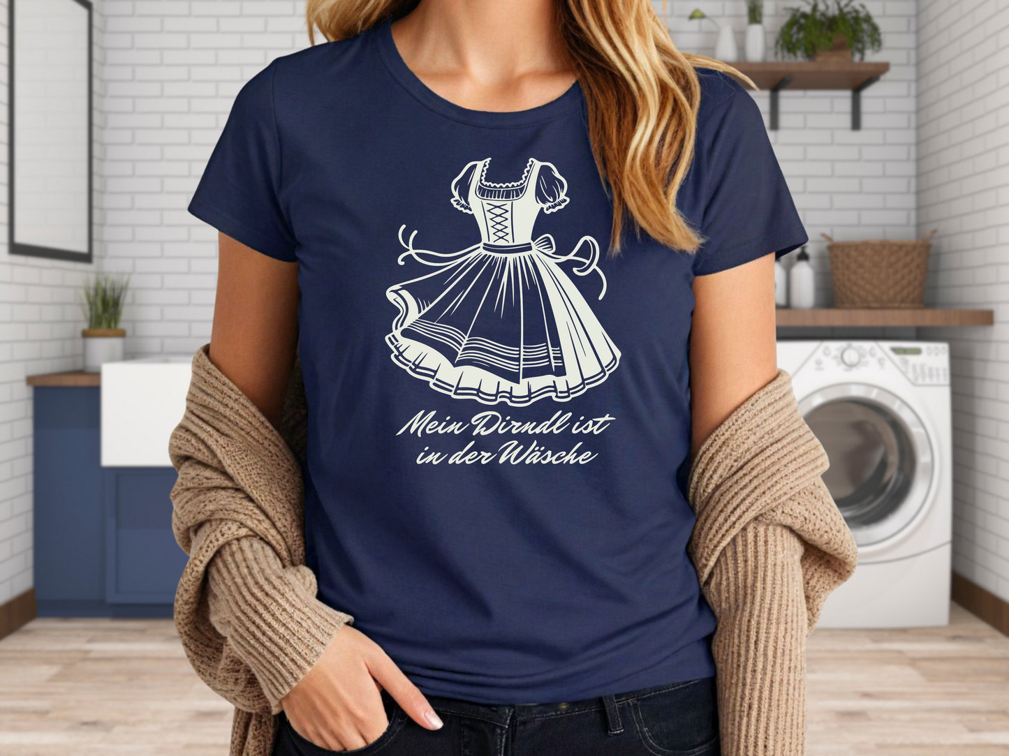 Ladies cut t-shirt “My Dirndl is in the Wash”