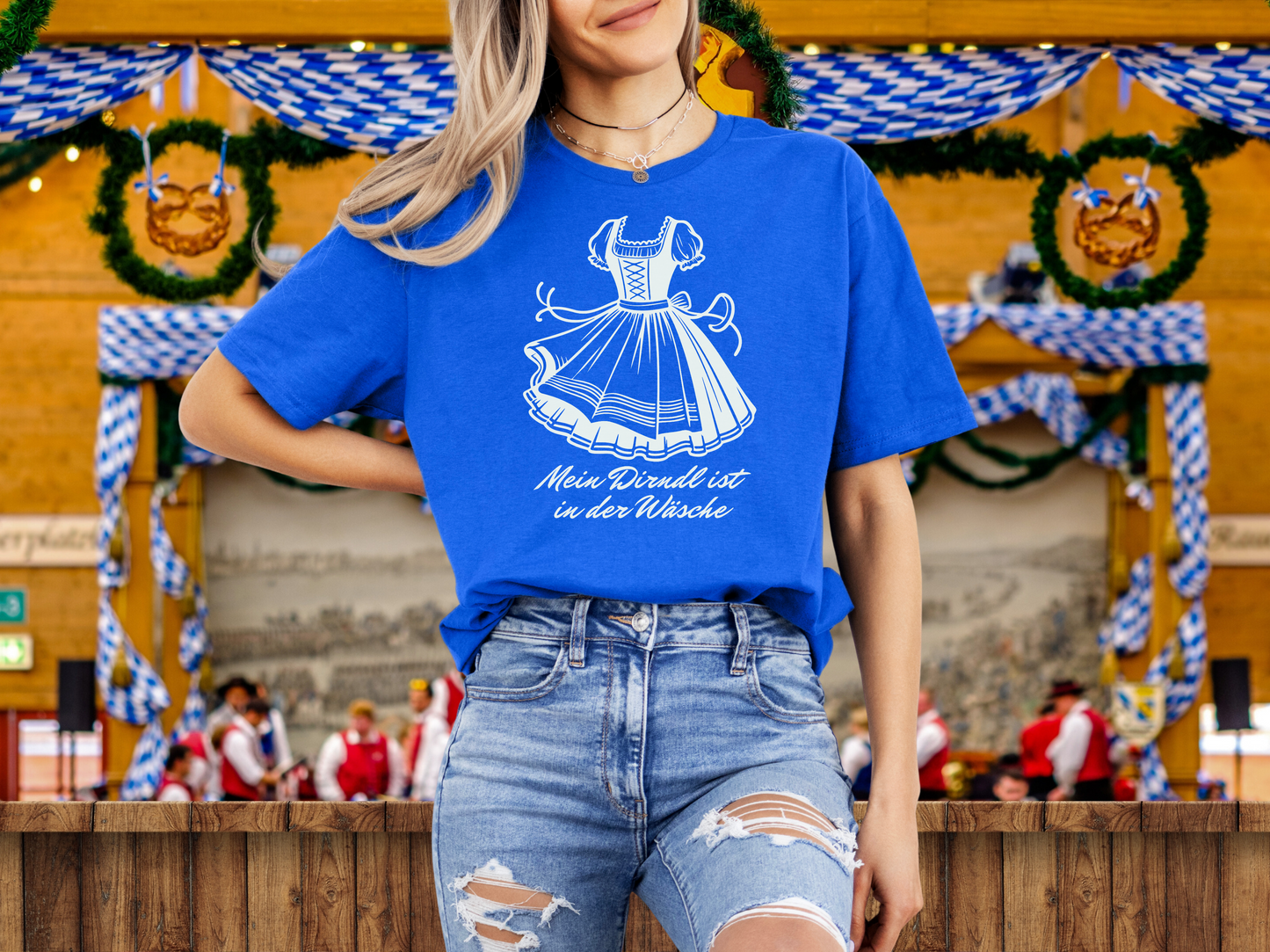 Ladies cut t-shirt “My Dirndl is in the Wash”
