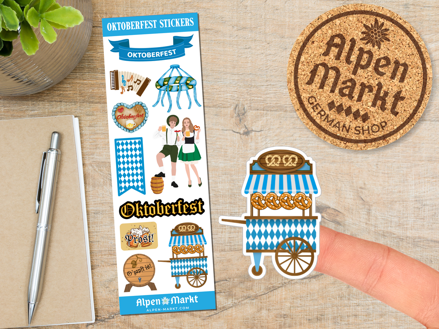 Oktoberfest Sticker Sheet with 10 Stickers