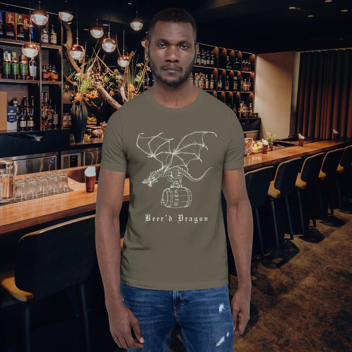 Beer’d Dragon Funny Beer shirt – bearded dragon pun