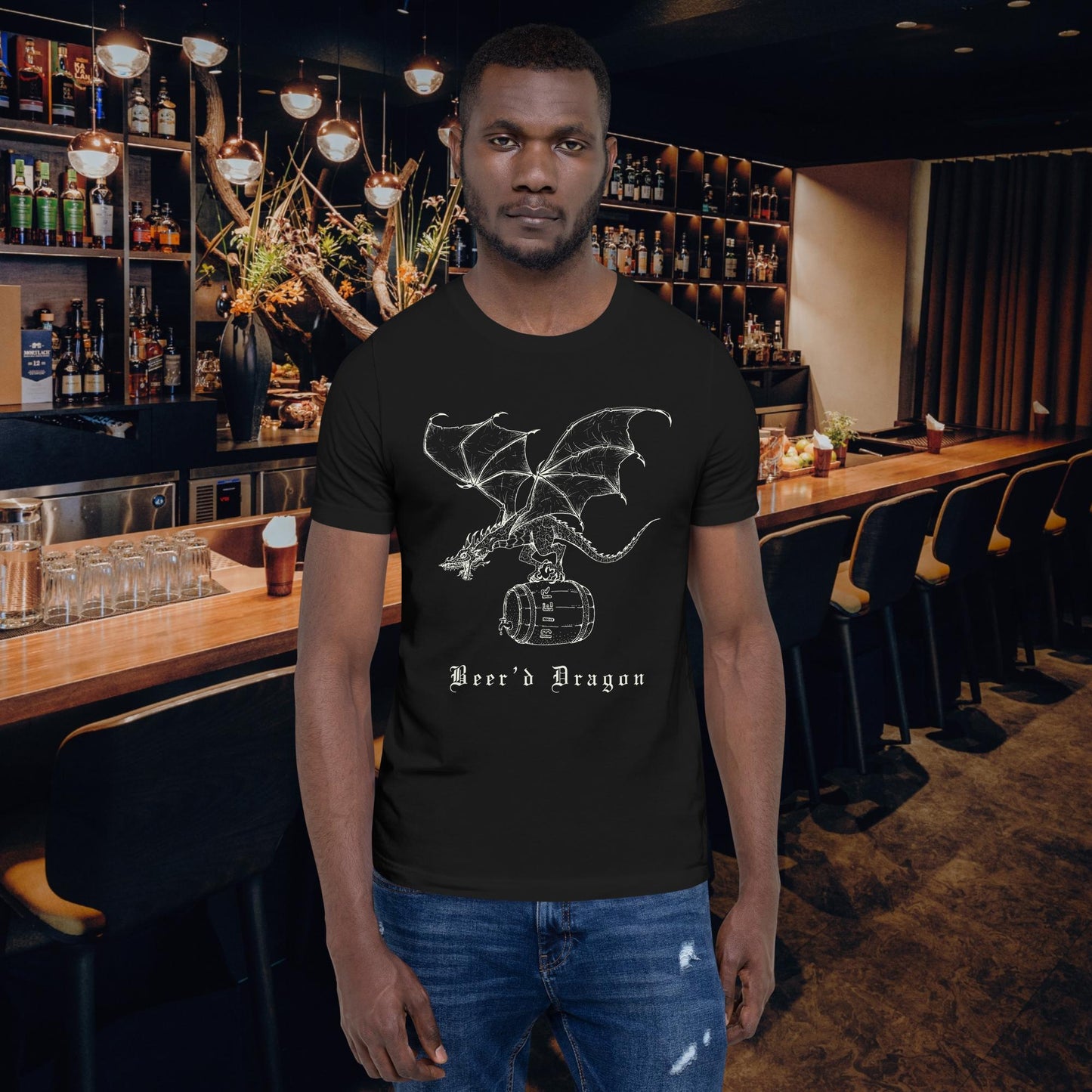 Beer’d Dragon Funny Beer shirt – bearded dragon pun