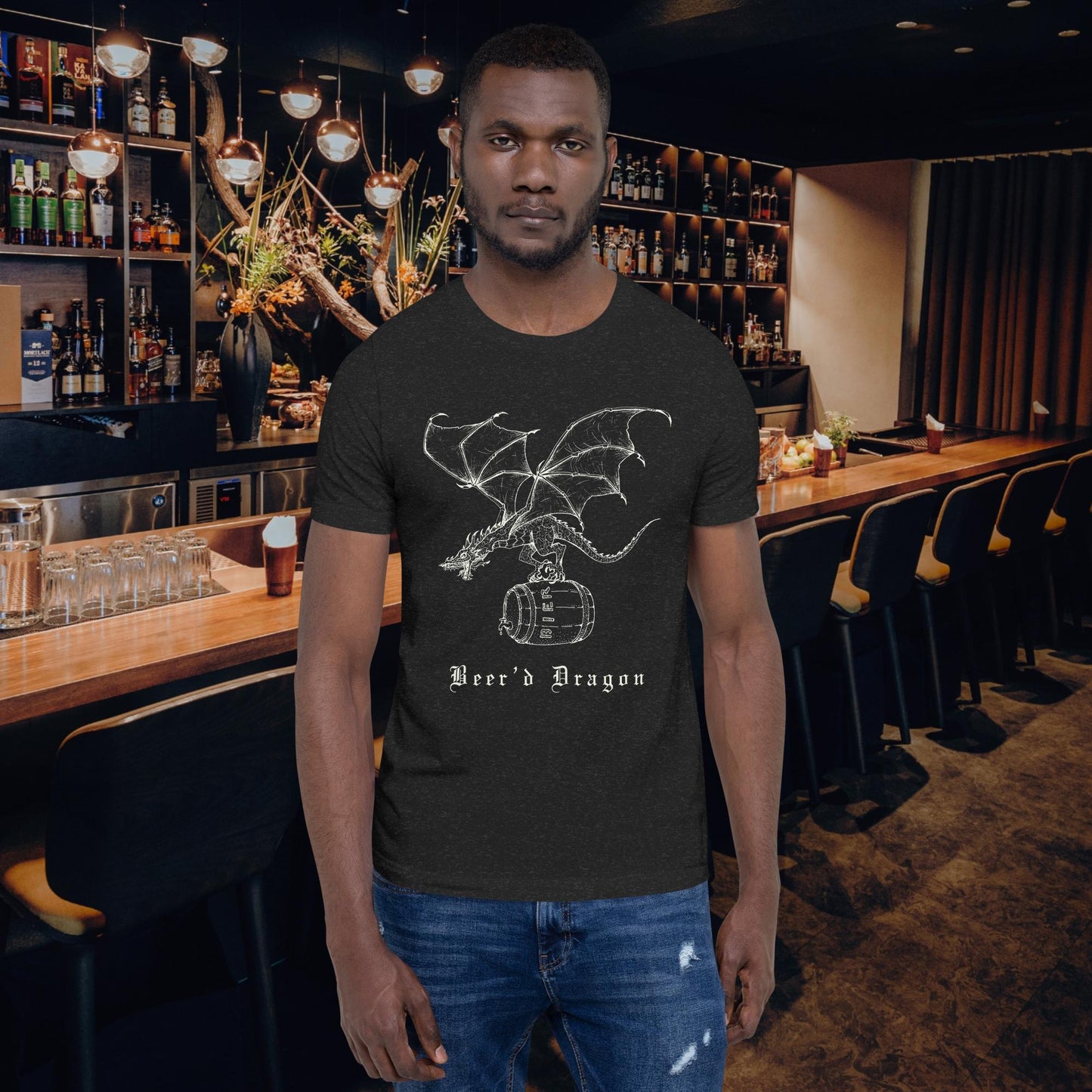 Beer’d Dragon Funny Beer shirt – bearded dragon pun