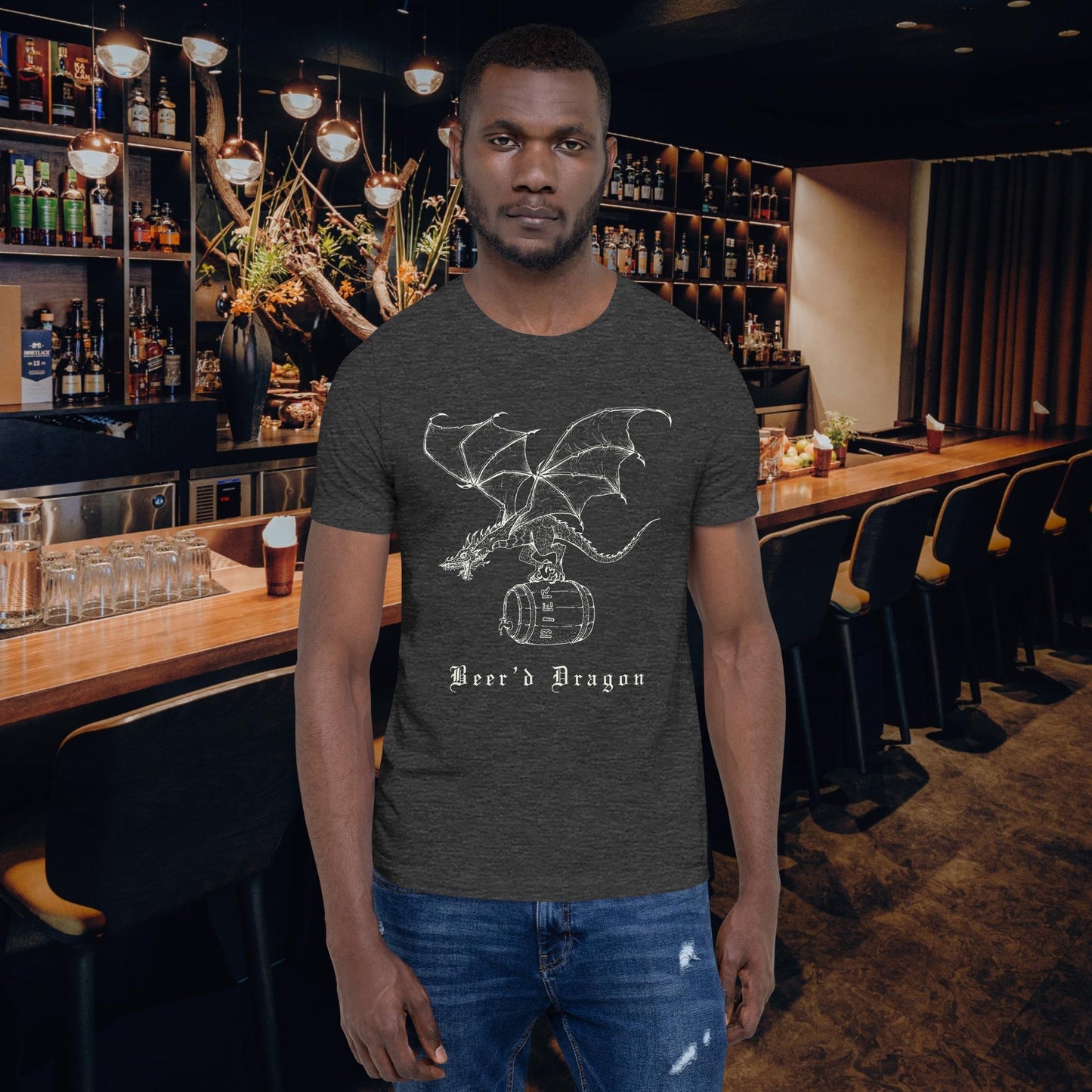 Beer’d Dragon Funny Beer shirt – bearded dragon pun