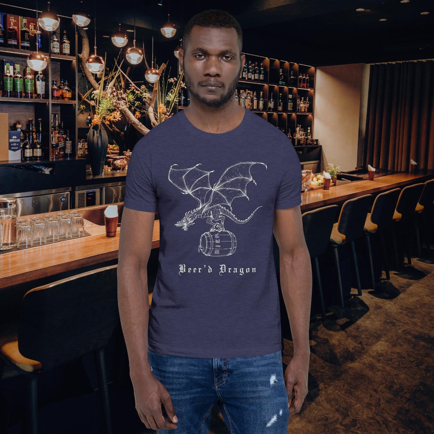 Beer’d Dragon Funny Beer shirt – bearded dragon pun