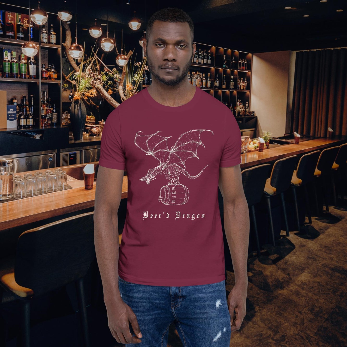 Beer’d Dragon Funny Beer shirt – bearded dragon pun