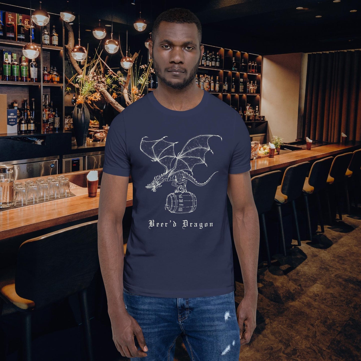 Beer’d Dragon Funny Beer shirt – bearded dragon pun