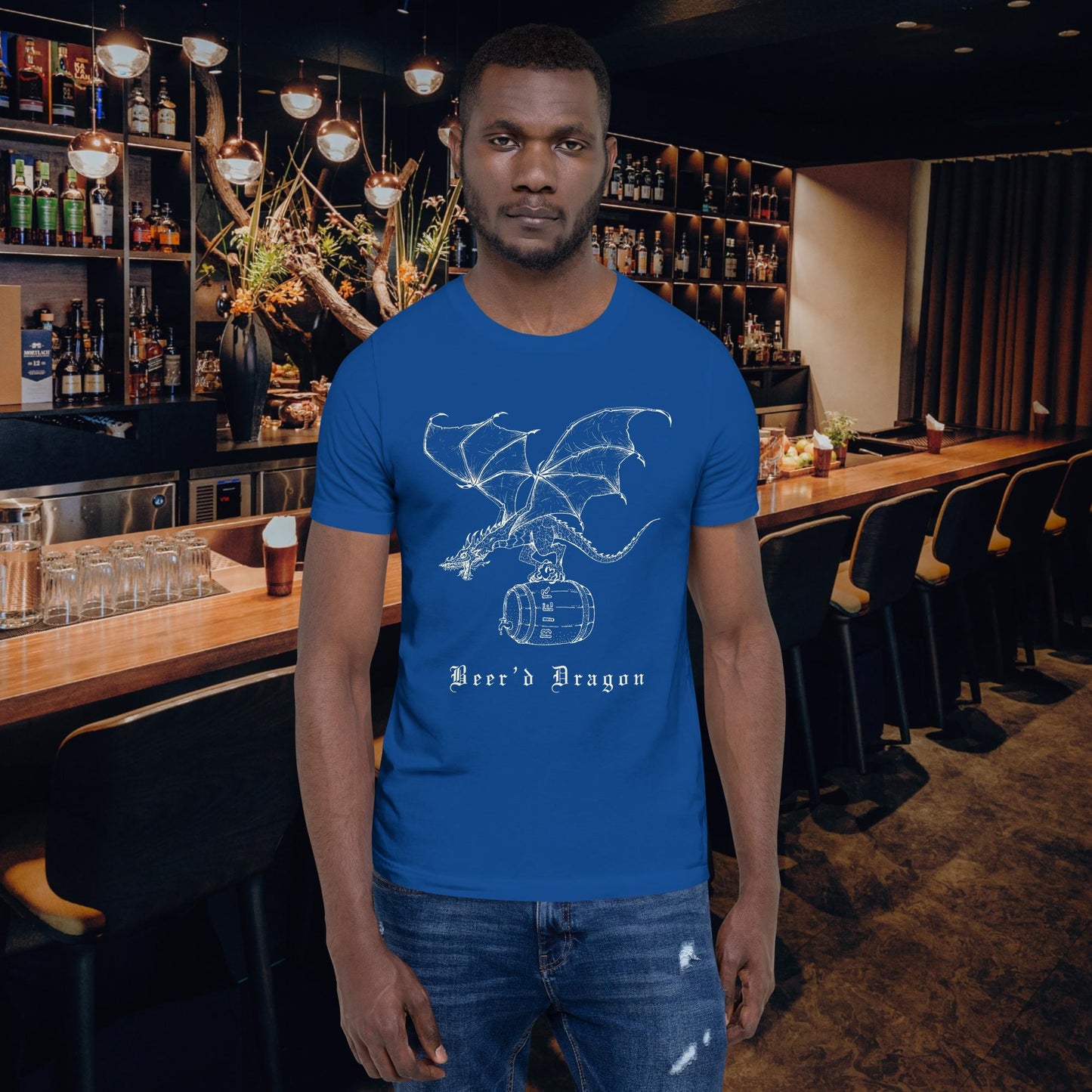 Beer’d Dragon Funny Beer shirt – bearded dragon pun