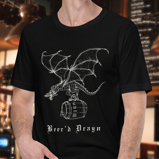 Beer’d Dragon Funny Beer shirt – bearded dragon pun