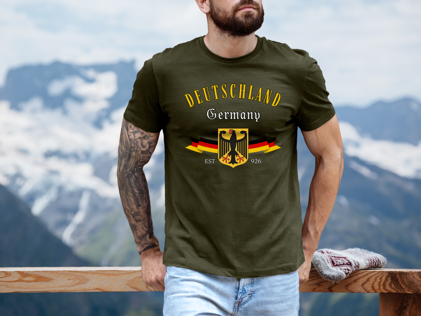 Deutschland Germany Eagle Crest t-shirt in dark colors