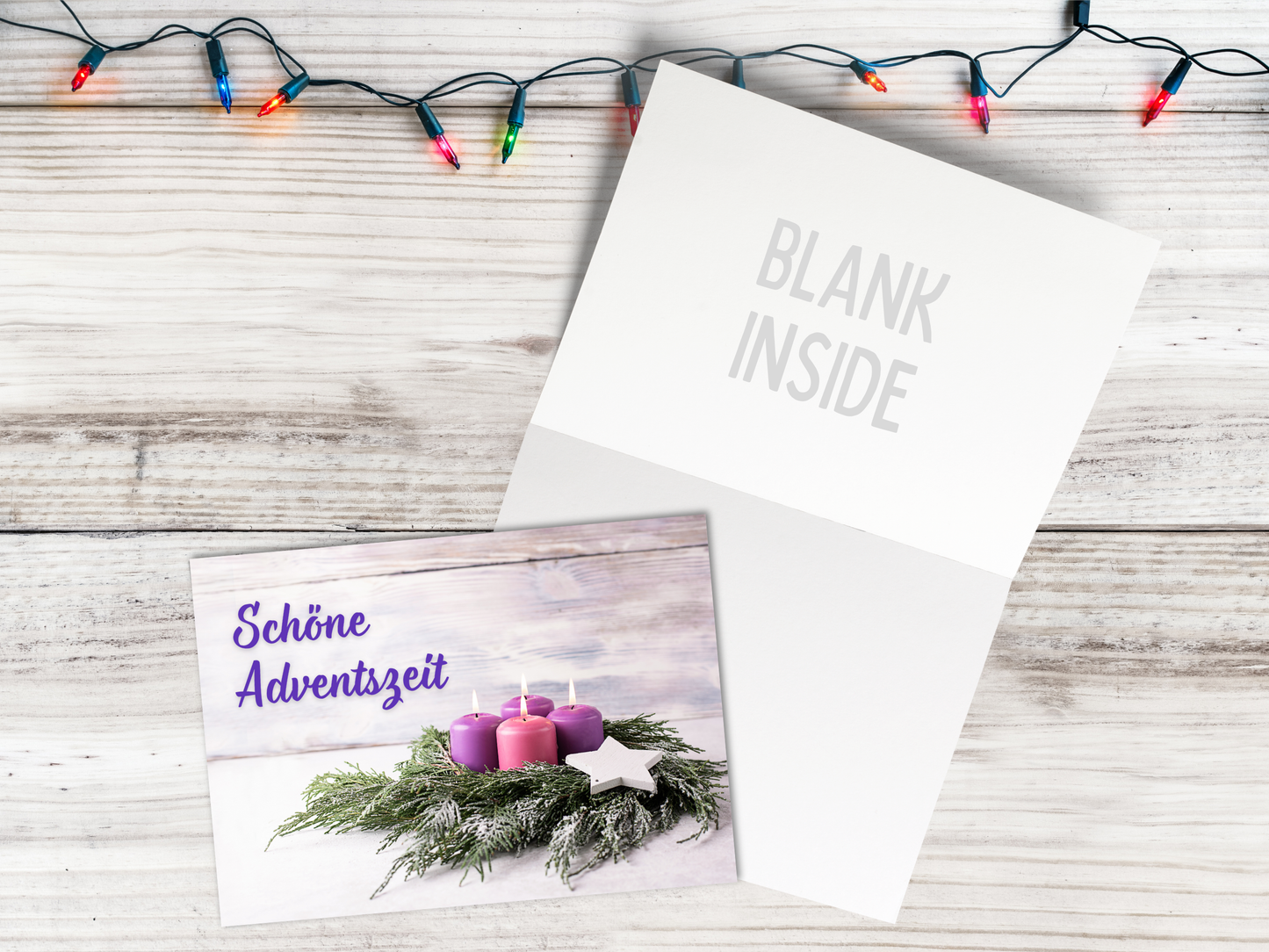 German Christmas Card - Schöne Adventszeit a beautiful Christmas season