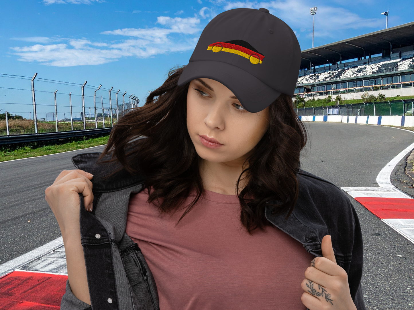 German Car embroidered on Dad hat ball cap - available in 3 colors