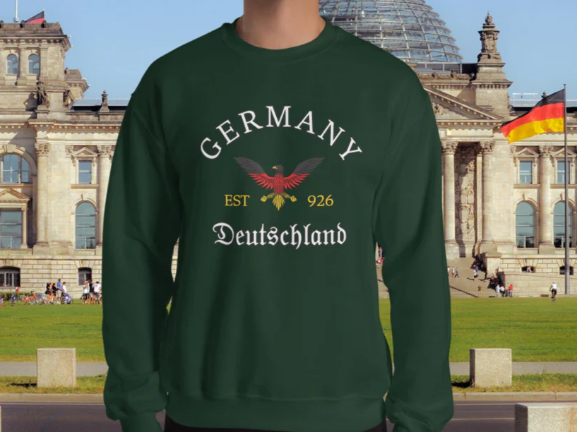 Germany unisex sweatshirt with Eagle - dark colors