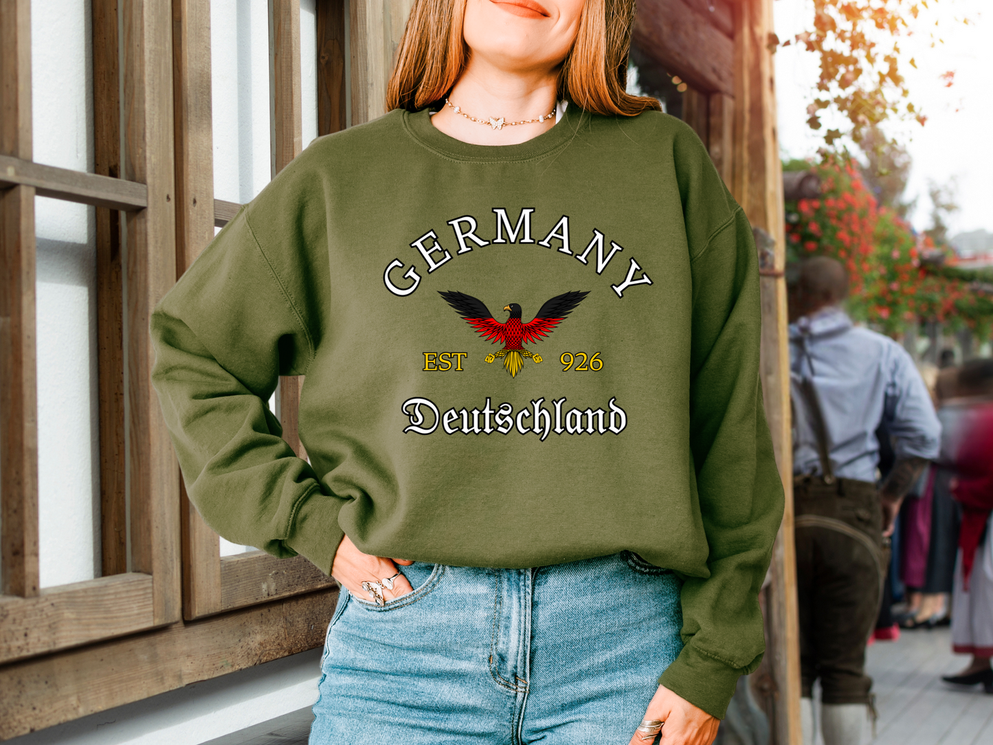 Germany unisex sweatshirt with Eagle - dark colors