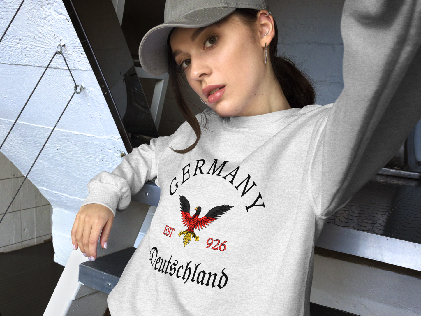 Germany unisex sweatshirt with Eagle - light colors