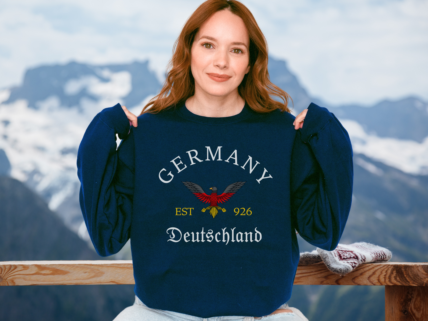 Germany unisex sweatshirt with Eagle - dark colors