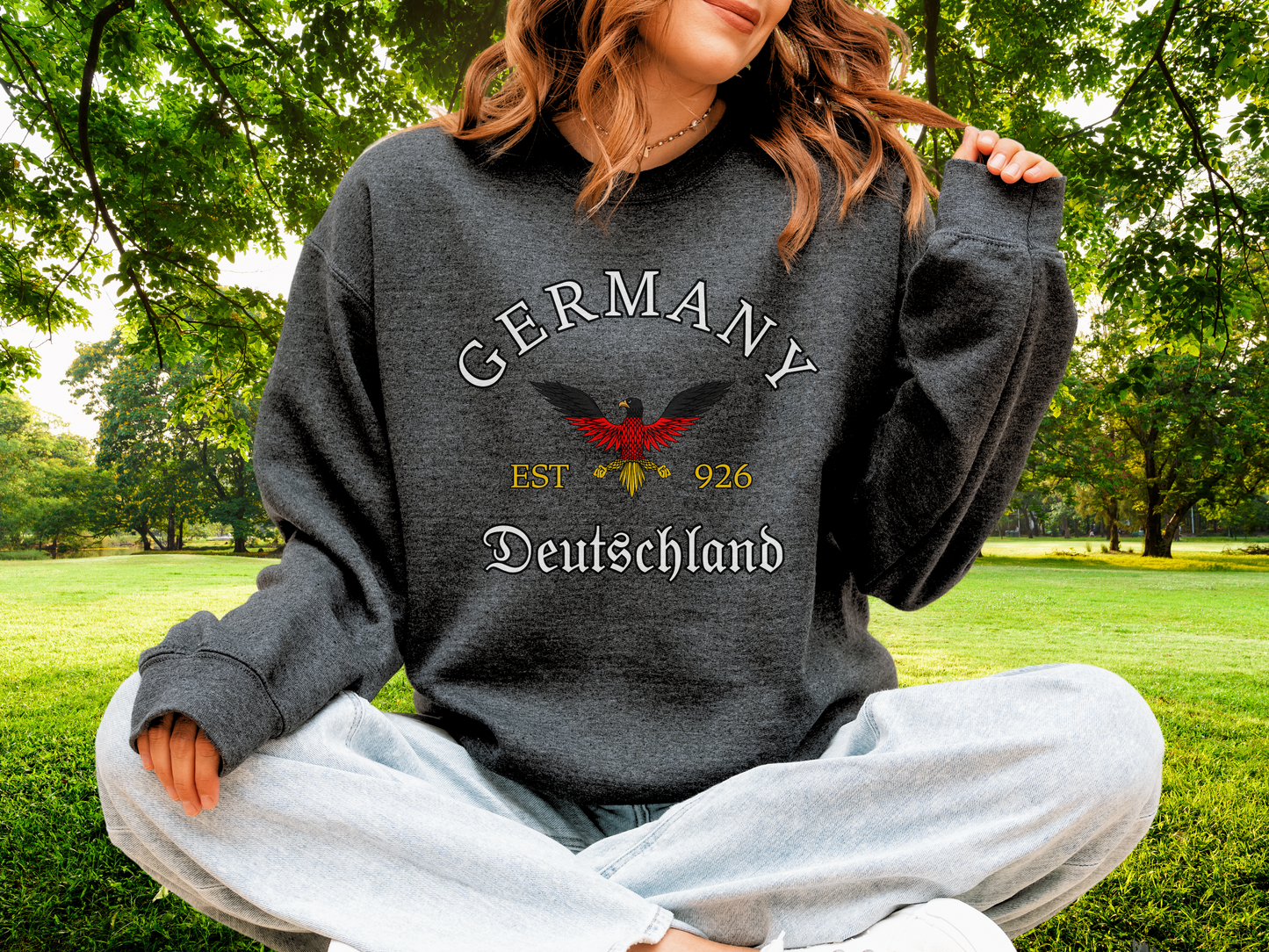 Germany unisex sweatshirt with Eagle - dark colors