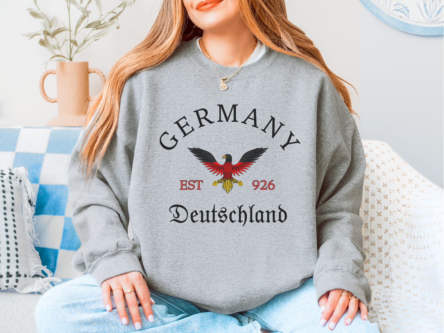 Germany unisex sweatshirt with Eagle - light colors