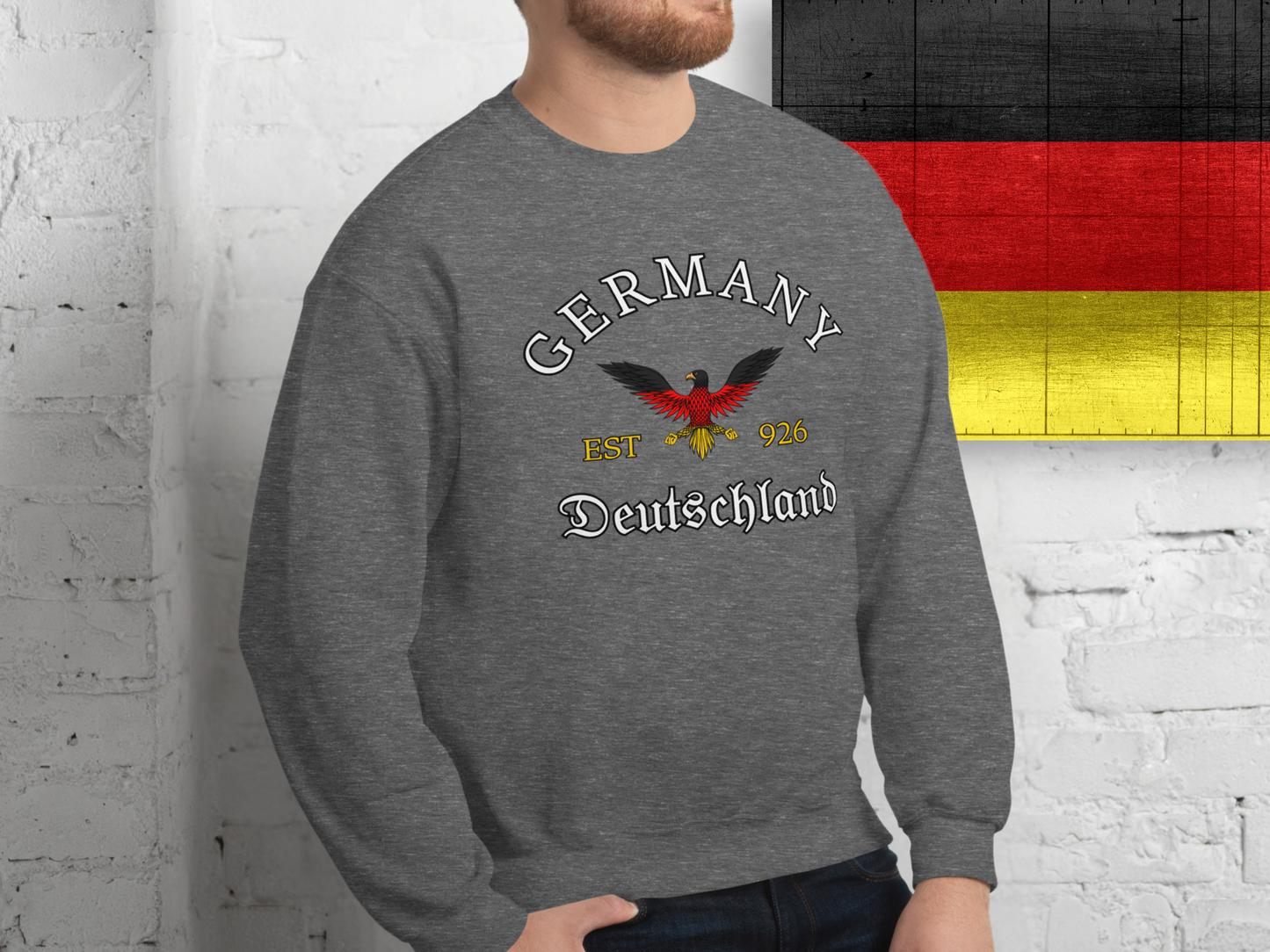 Germany unisex sweatshirt with Eagle - dark colors