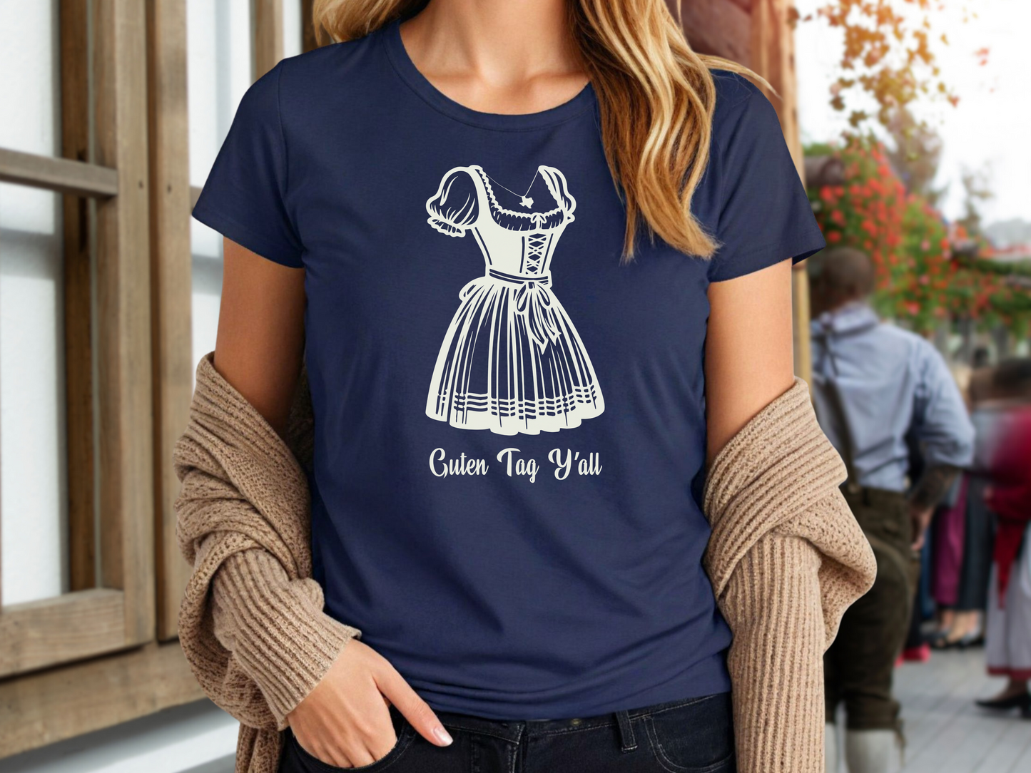 Ladies cut t-shirt “Guten Tag Y'all” - Texas design