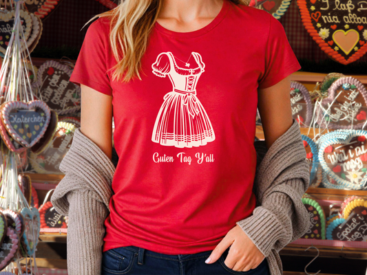Ladies cut t-shirt “Guten Tag Y'all” - Texas design