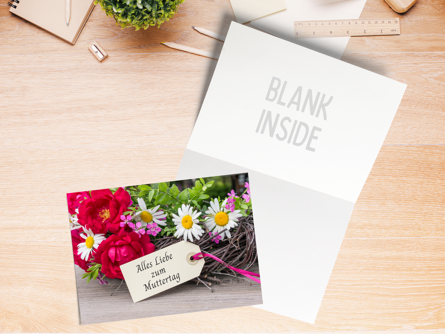 "Alles Liebe zum Muttertag" German Mother's Day greeting card