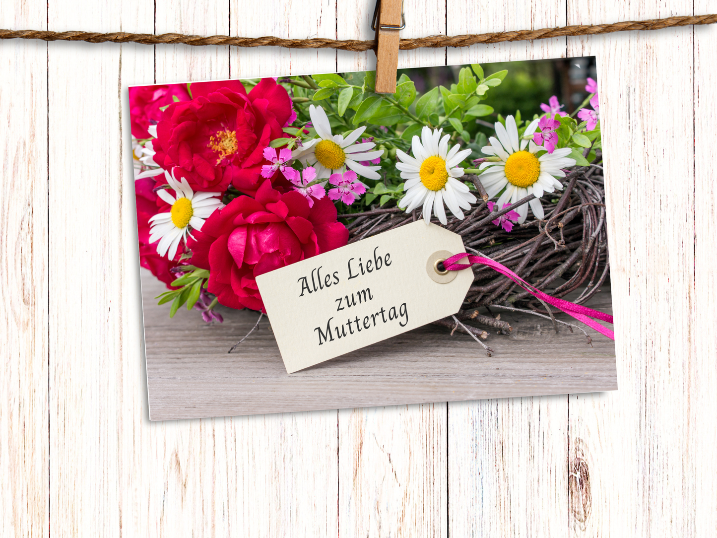 "Alles Liebe zum Muttertag" German Mother's Day greeting card