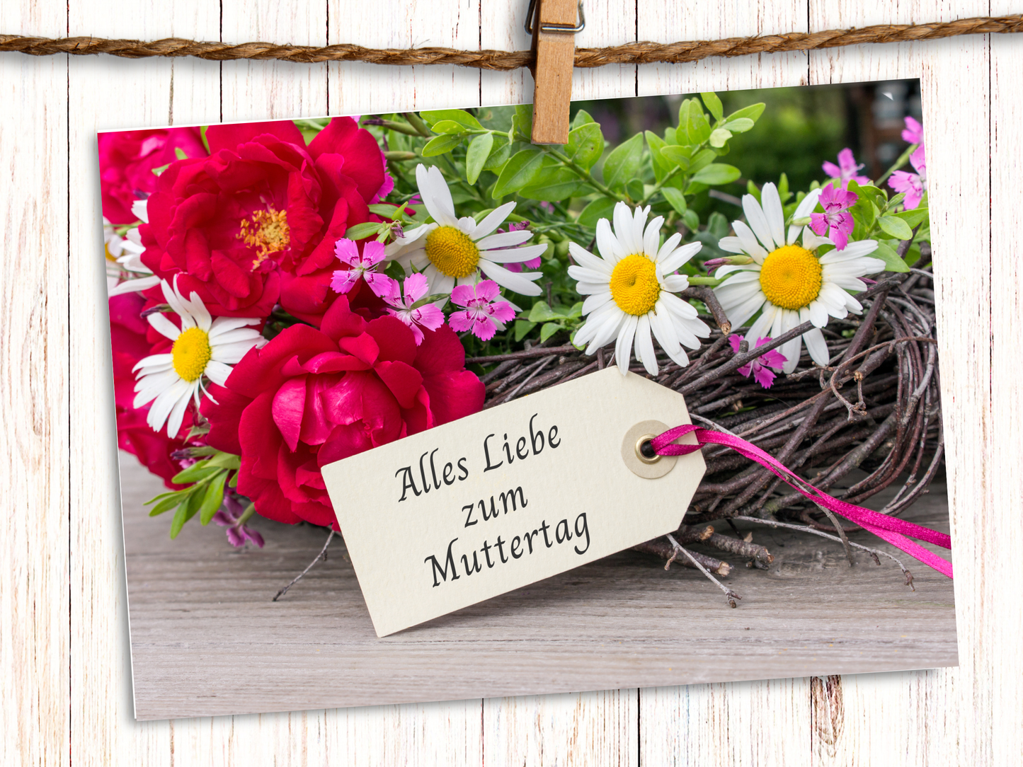 "Alles Liebe zum Muttertag" German Mother's Day greeting card