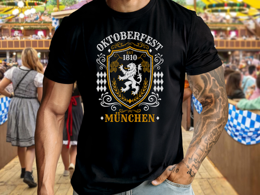 Oktoberfest München est 1810 Bavarian Lion t-shirt