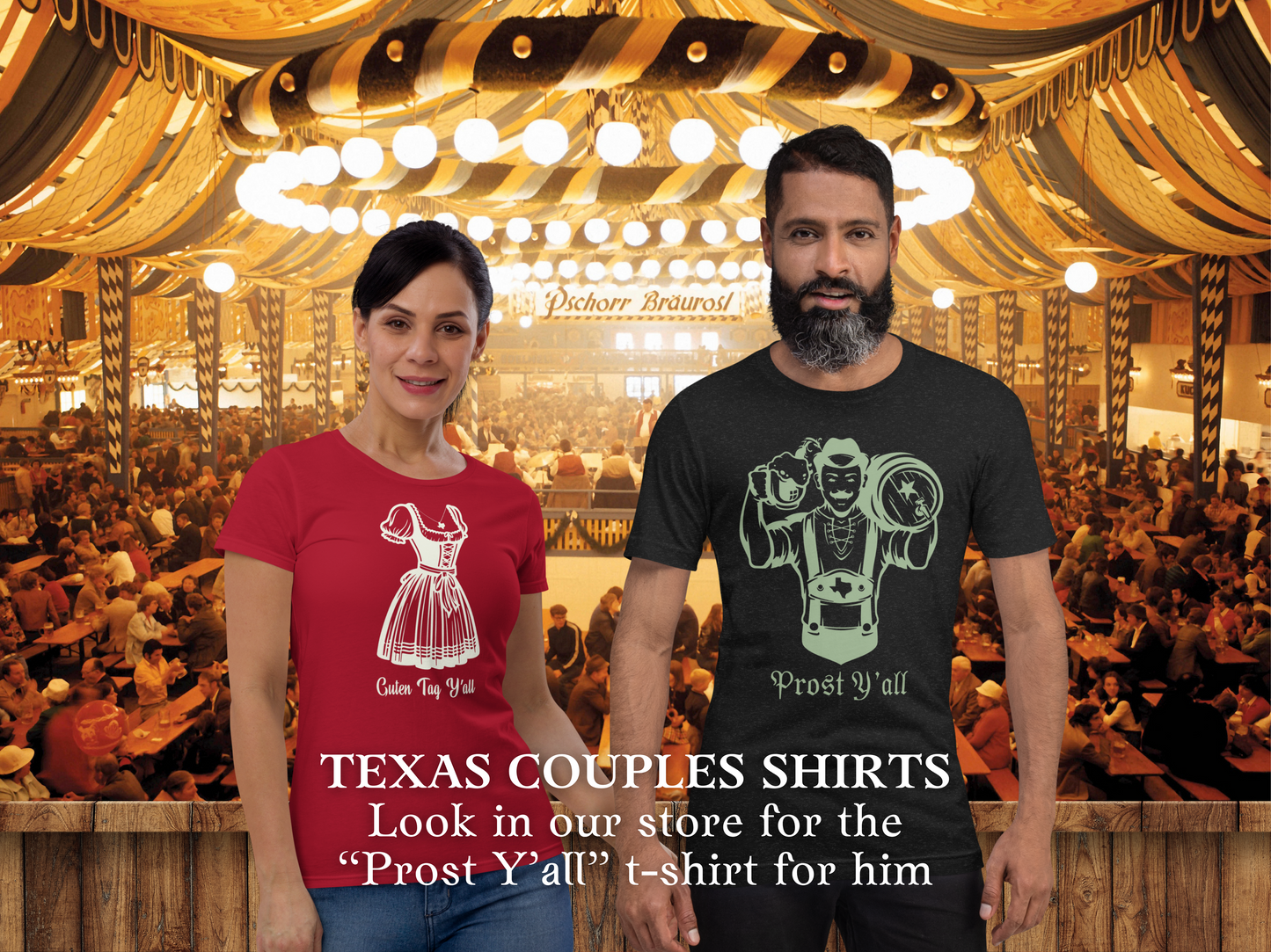 Ladies cut t-shirt “Guten Tag Y'all” - Texas design