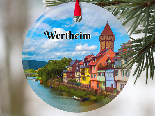 Wertheim Germany glass ornament with gift box