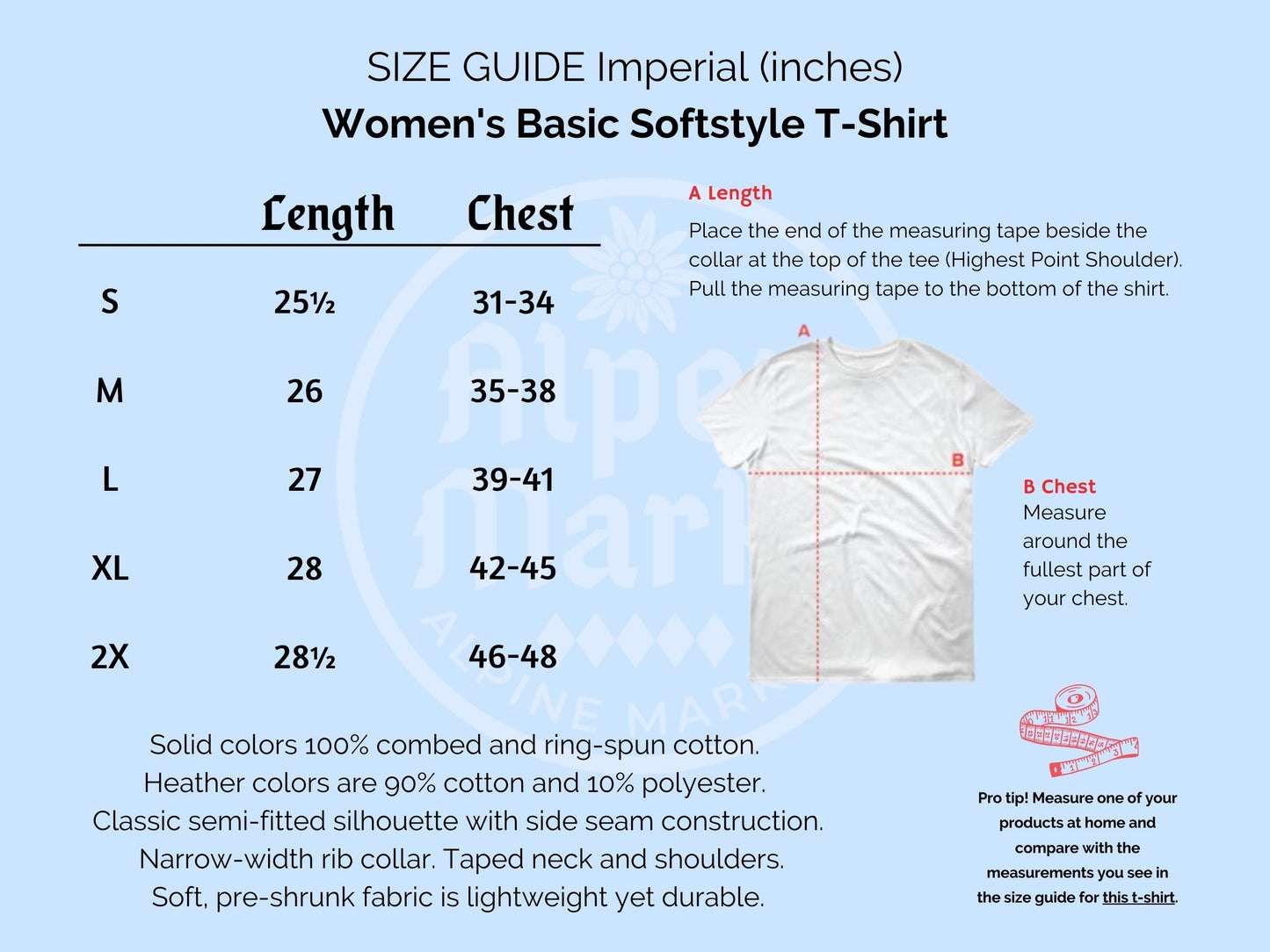 Ladies cut t-shirt "Germany" Edelweiss heart