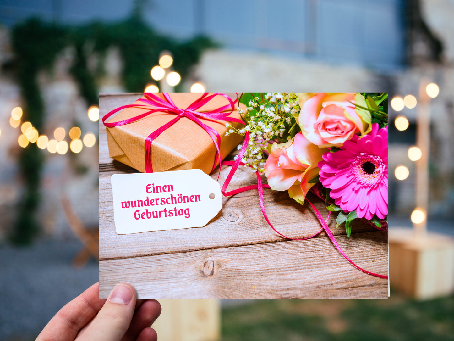 Classic Bouquet German Birthday "Geburtstag" Greeting Card