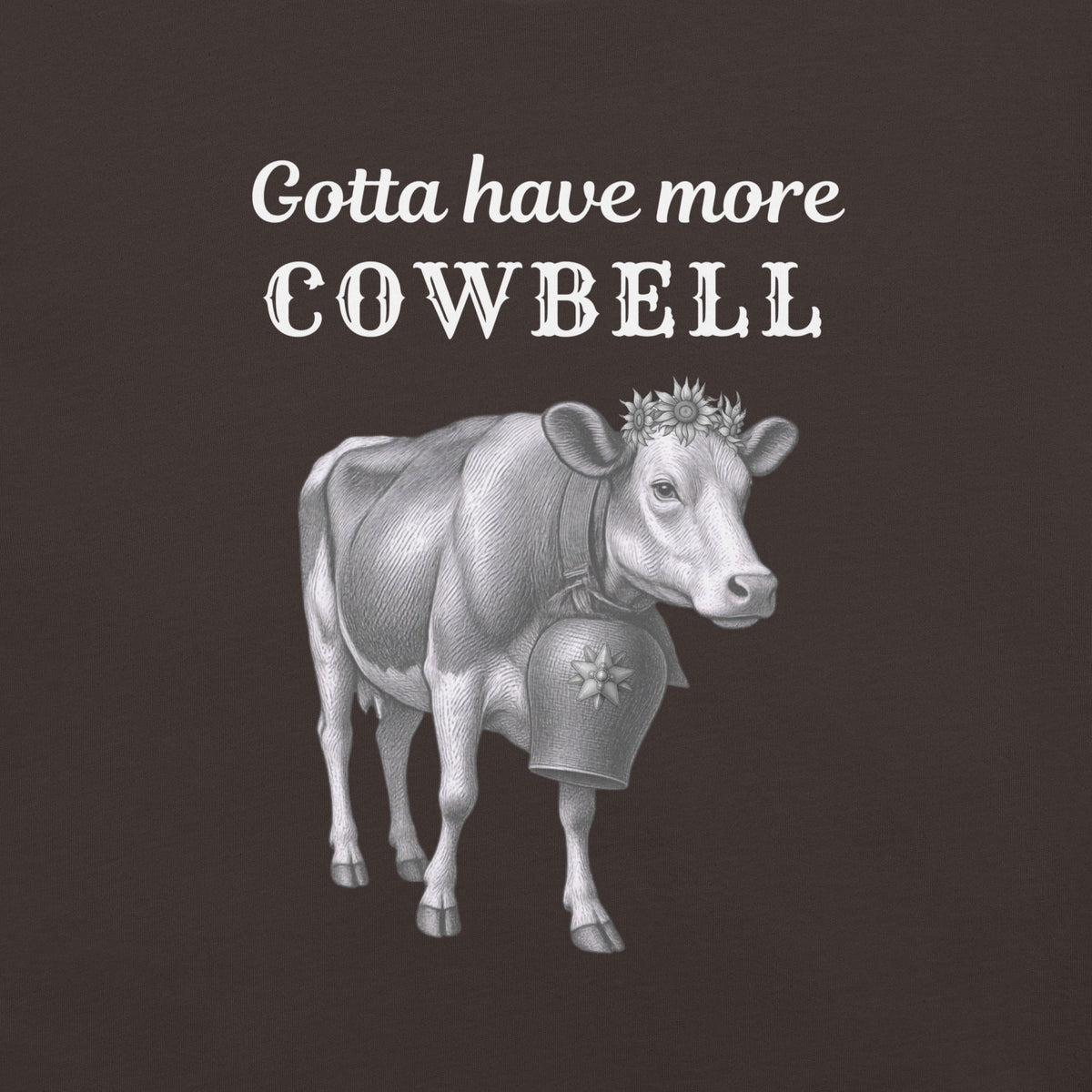Gotta have more Cowbell - funny German t-shirt - for her