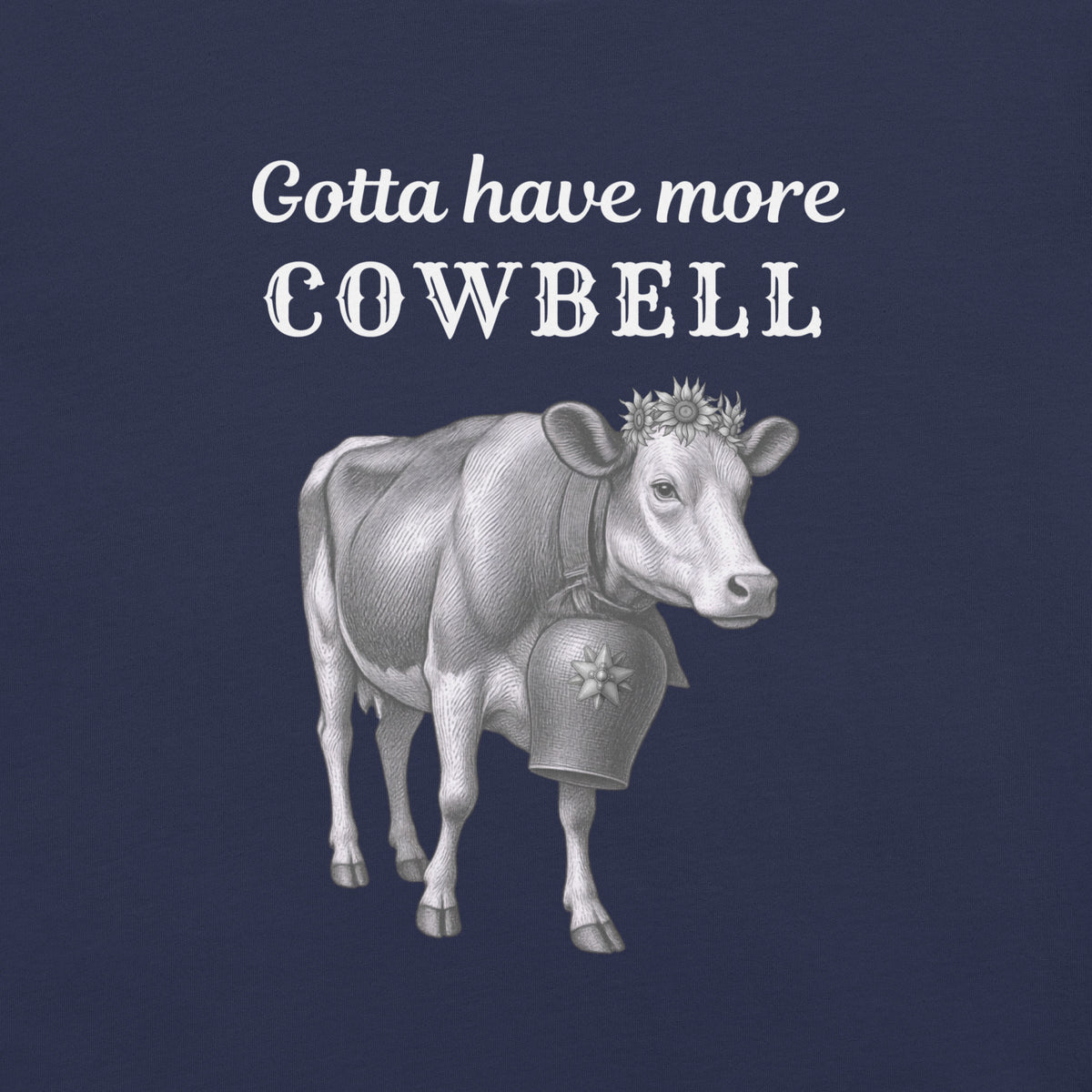 Gotta have more Cowbell - funny German t-shirt - for her